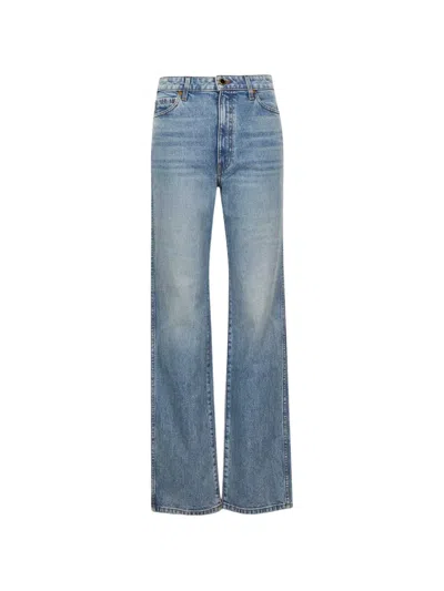 Khaite Danielle Ttretch Jeans In Blue