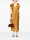 Khaite Darby Cap-sleeve Bias Silk Maxi Dress