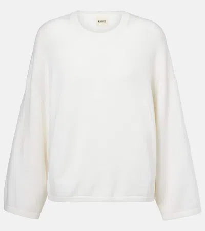 Khaite Darcy Cashmere Top In White