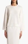 Khaite Darcy Merino Wool Sweater In White