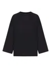 Khaite Long-sleeved Sweater In Black