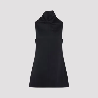Khaite Daria Sleeveless Mini Dress In Black