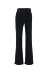 Khaite Dark Blue Denim Danielle Jeans In Black