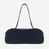 Khaite Simona Zippered Shoulder Bag In Dark Blue