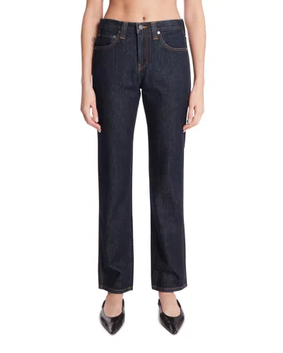 Khaite Dark Blue Straight-leg Jeans