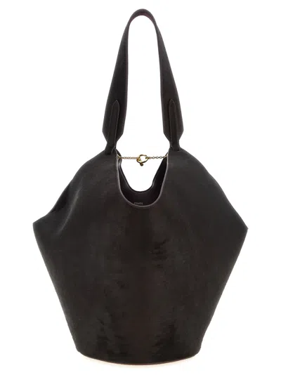 Khaite Dark Brown Lotus Large Tote