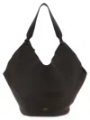 Khaite Dark Brown Lotus Medium Tote Bag