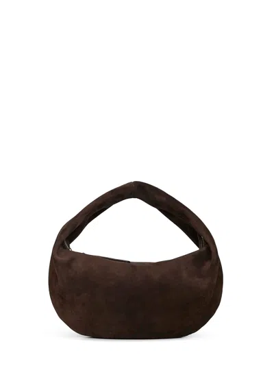 Khaite Dark Brown Medium Olivia Hobo Shoulder Bag