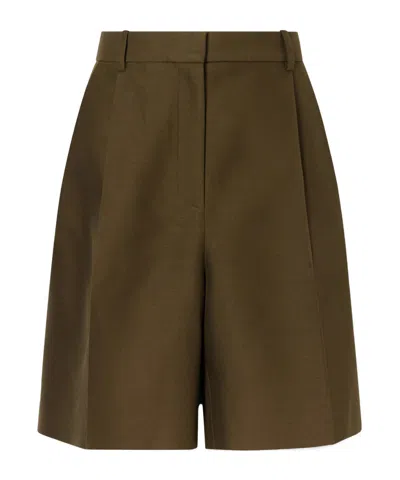 Khaite Dark Green Shorts
