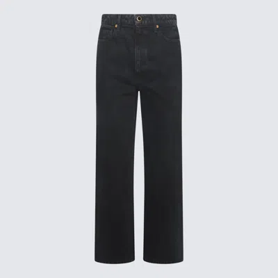 Khaite Dark Grey Cotton Denim Jeans In Gris