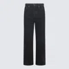 Khaite Dark Grey Cotton Denim Jeans In Prescott