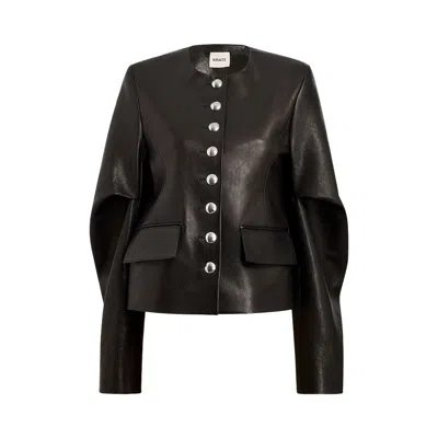 Pre-owned Khaite Darlman Jacket 'black' | Women's Size 0