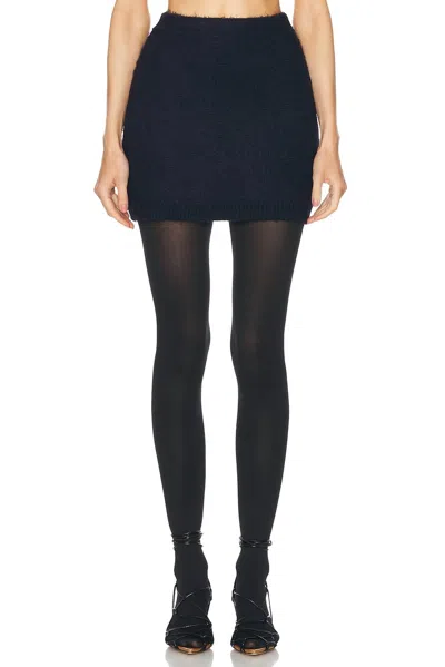 Khaite Darrion Skirt In Navy In Blue