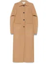 Khaite Darton Coat In Brown