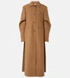 Khaite Darton Oversized Wool Coat In Camel