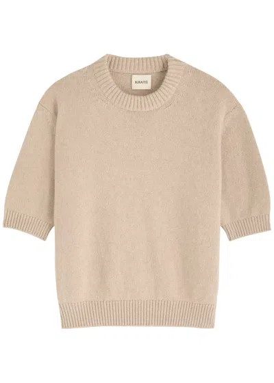 Khaite Davin Cashmere Jumper In Neutral