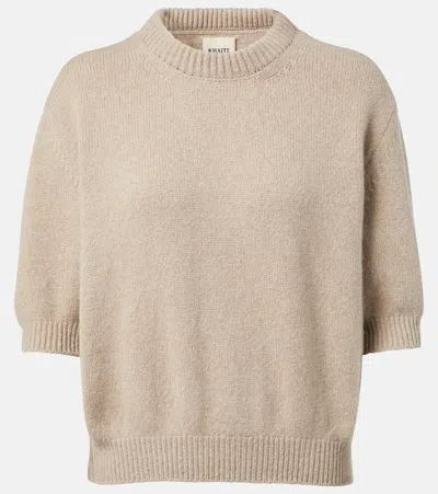 KHAITE DAVIN KNITTED CASHMERE TOP