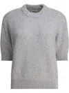 Khaite Crew Neck Sweater In Grey