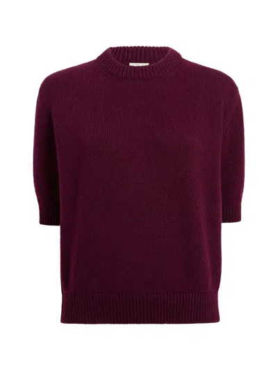 Khaite Davin Sweater In Red