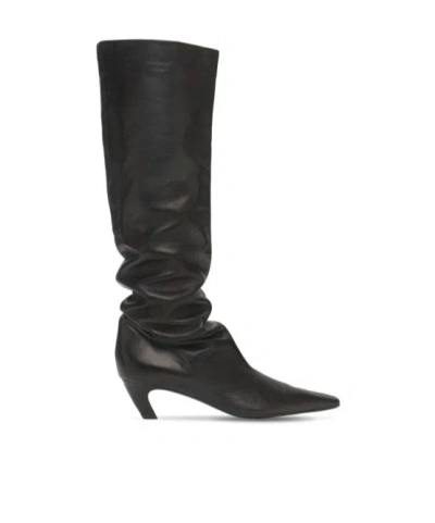 Khaite Davis Boots In Black
