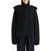 Khaite Dean Double-breasted Wool-blend Coat In Black
