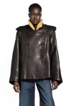 Khaite Dean Jacket With Shearling Collar In Black