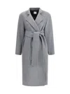 Khaite Deena Coat In Gray