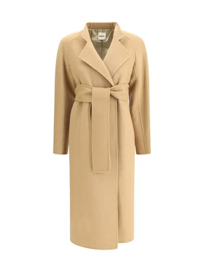 Khaite Deena Coat In Brown