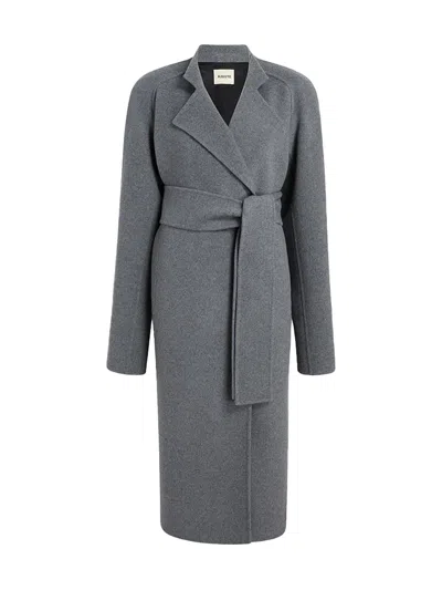 Khaite Deena Coat In Gray