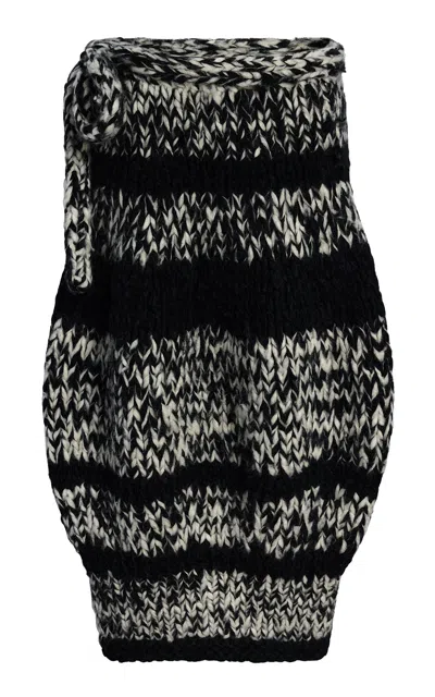Khaite Deena Felted Cashmere Maxi Skirt In Black