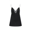Khaite Deep V-neck Silk Top With Spaghetti Straps