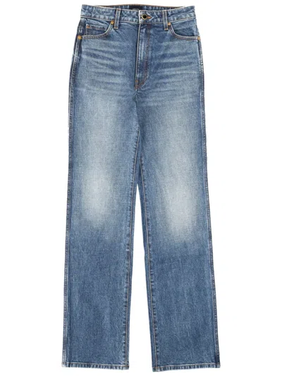 Khaite Denim Cotton Blend Jeans In Blue