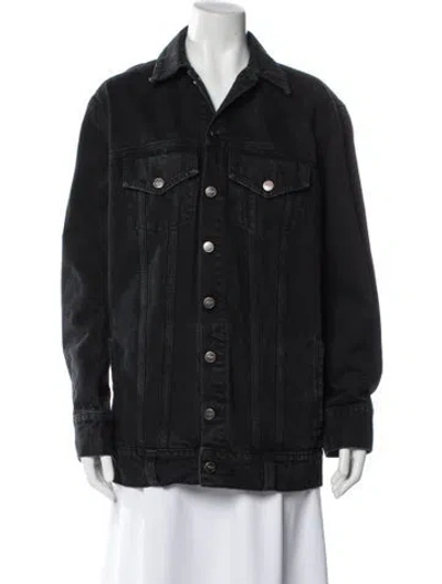 Pre-owned Khaite Denim Jacket In Black