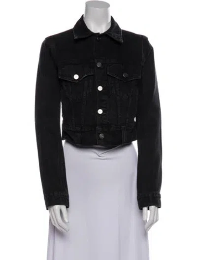 Pre-owned Khaite Denim Jacket In Black