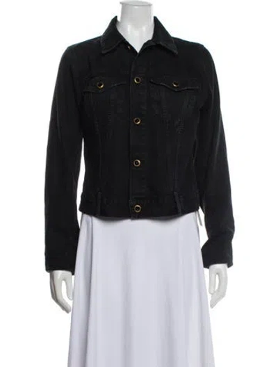 Pre-owned Khaite Denim Jacket In Black
