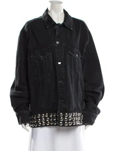 Pre-owned Khaite Denim Jacket In Black