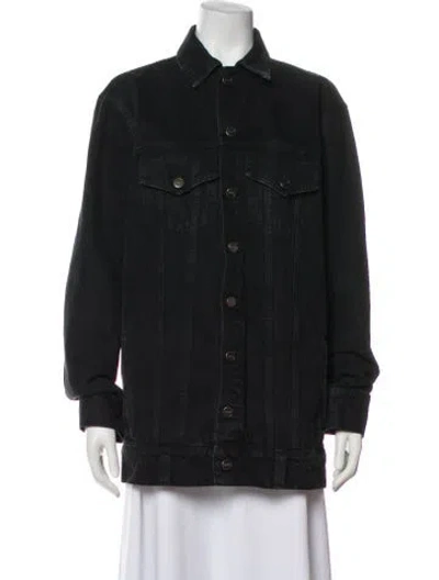 Pre-owned Khaite Denim Jacket In Black