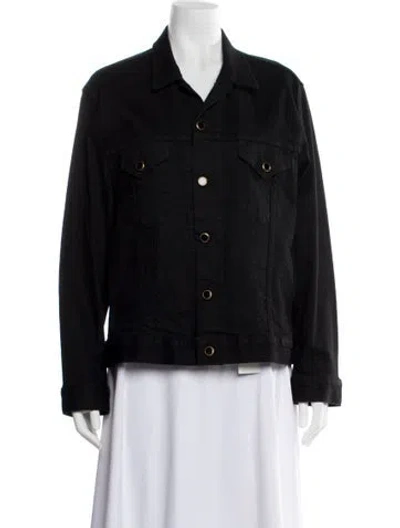 Pre-owned Khaite Denim Jacket In Black