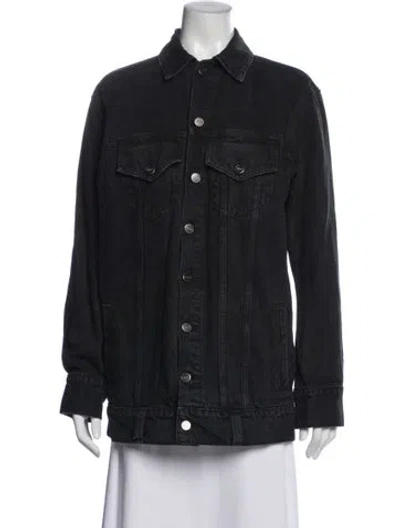 Pre-owned Khaite Denim Jacket In Black