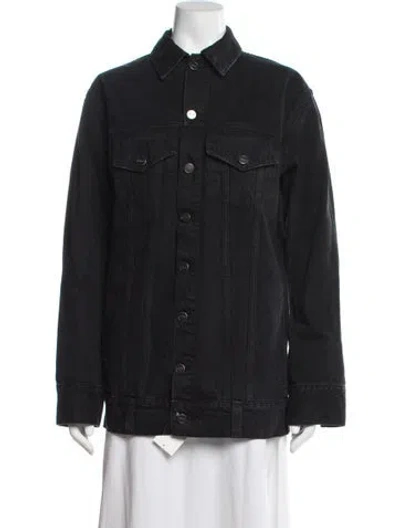 Pre-owned Khaite Denim Jacket In Black