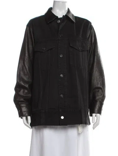 Pre-owned Khaite Denim Jacket In Black