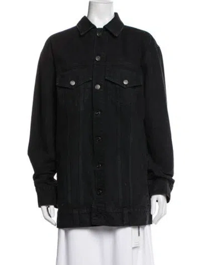 Pre-owned Khaite Denim Jacket In Black