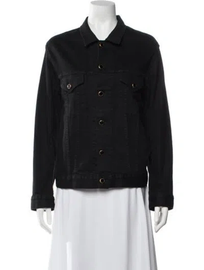 Pre-owned Khaite Denim Jacket In Black