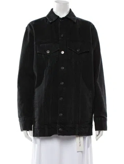 Pre-owned Khaite Denim Jacket In Black