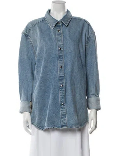 Pre-owned Khaite Denim Jacket In Blue