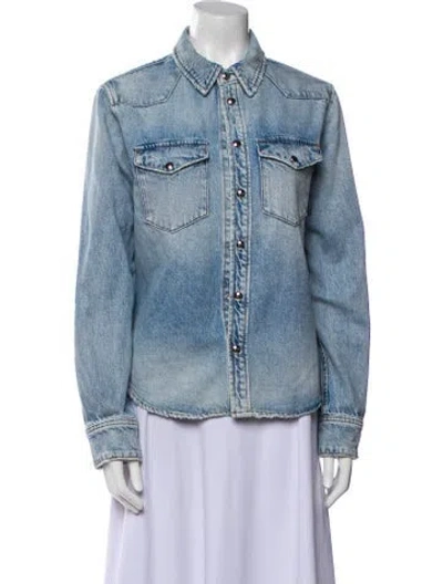 Pre-owned Khaite Denim Jacket In Blue