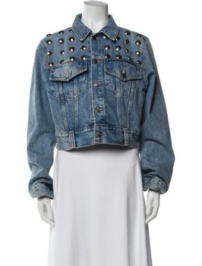 Pre-owned Khaite Denim Jacket In Blue