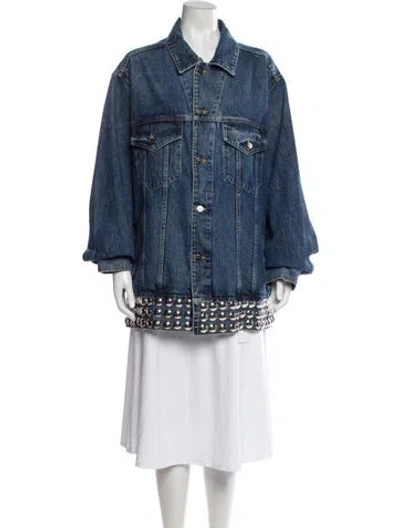 Pre-owned Khaite Denim Jacket In Blue