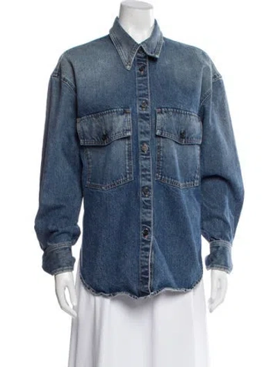 Pre-owned Khaite Denim Jacket In Blue