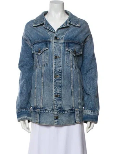 Pre-owned Khaite Denim Jacket In Blue